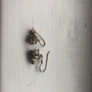 Stirling silver Sloth Earrings